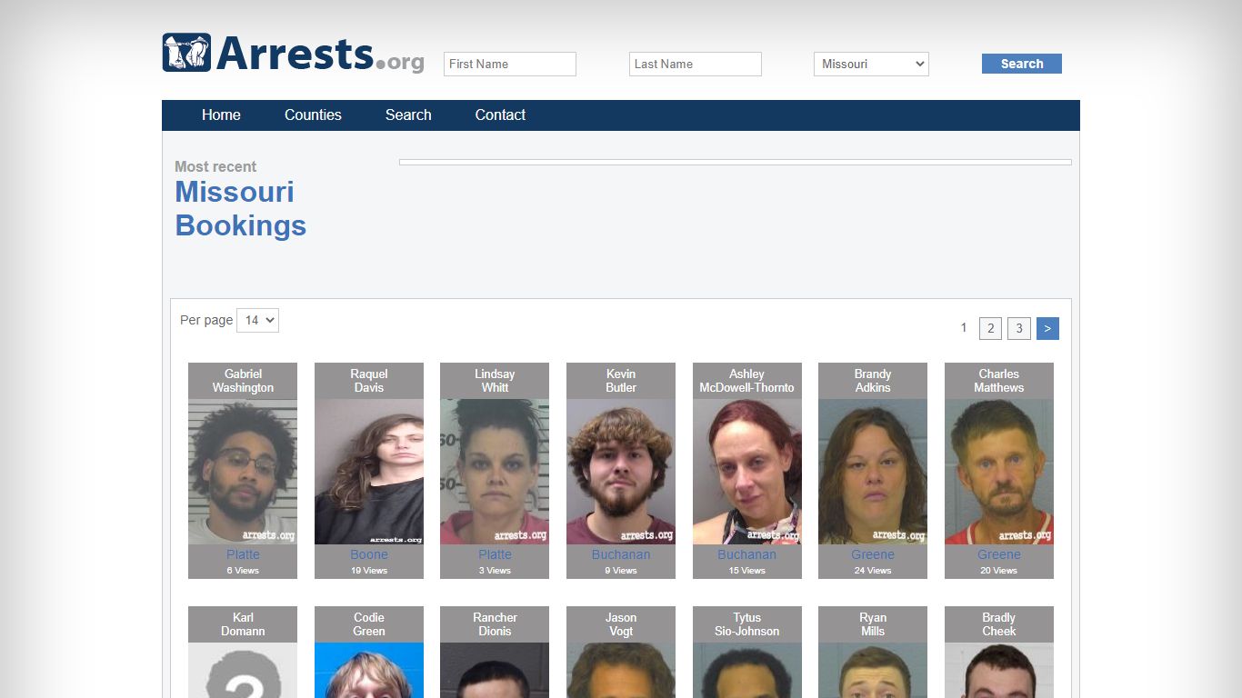 Missouri Arrests and Inmate Search